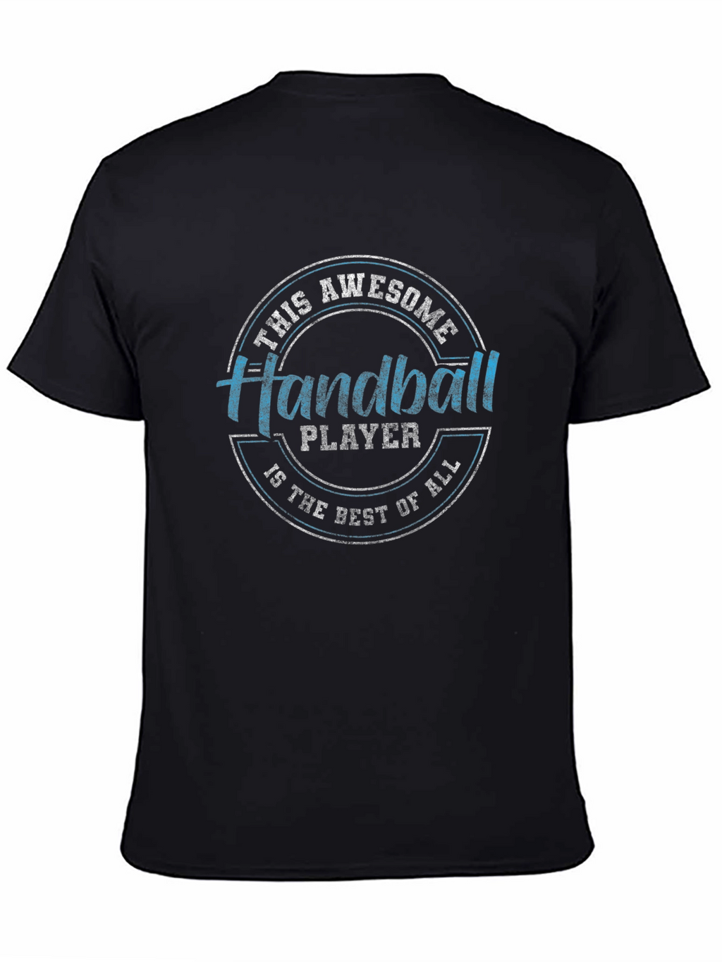 Awesome Handball Player Black T-Shirt