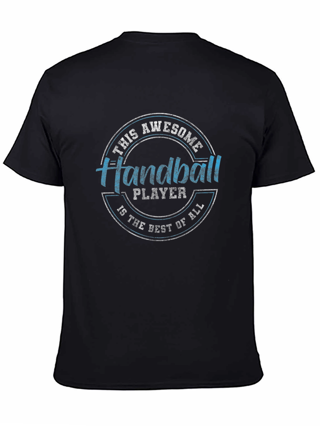 Awesome Handball Player Black T-Shirt