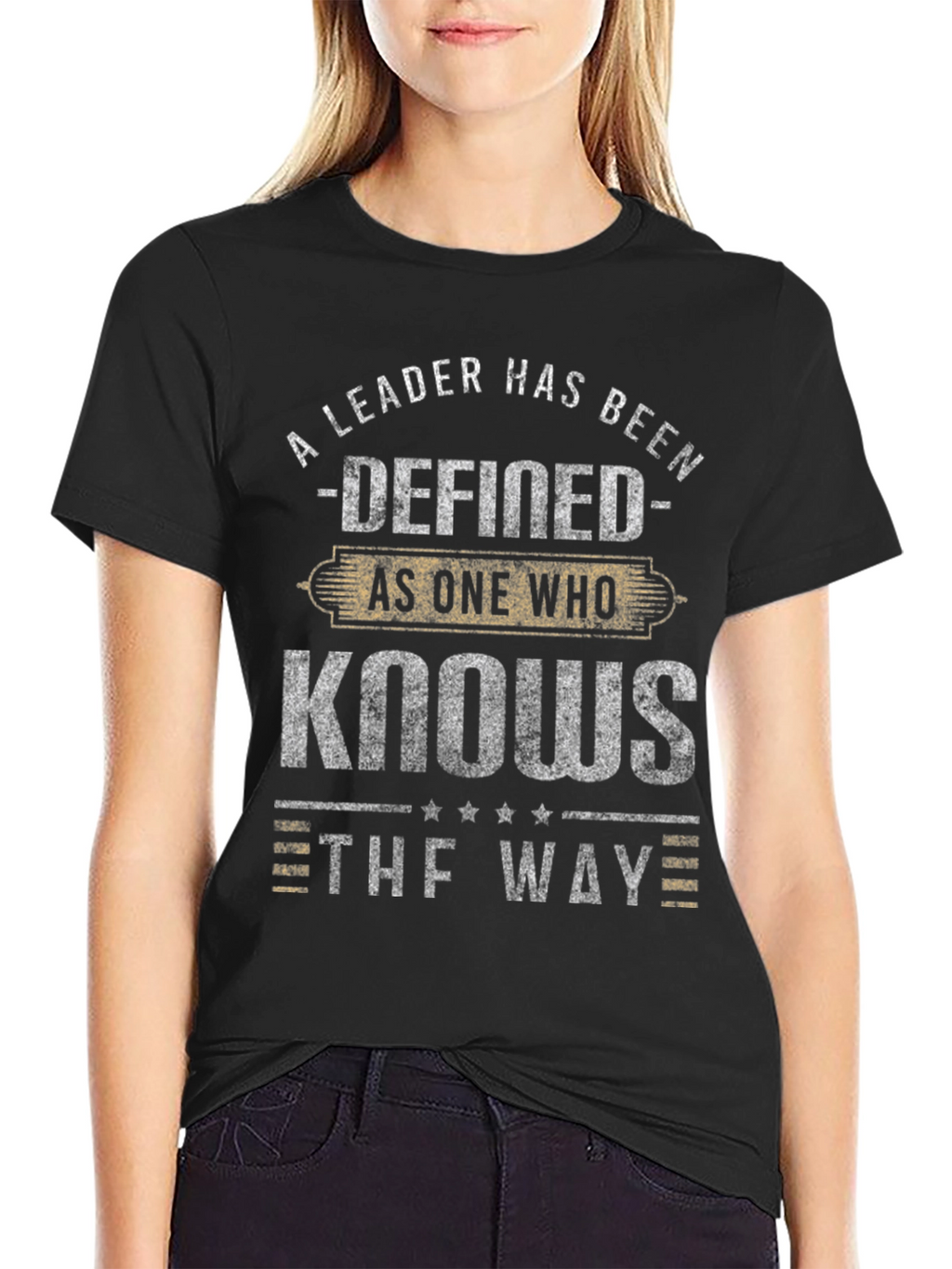 Leadership Definition Graphic Tee - Black