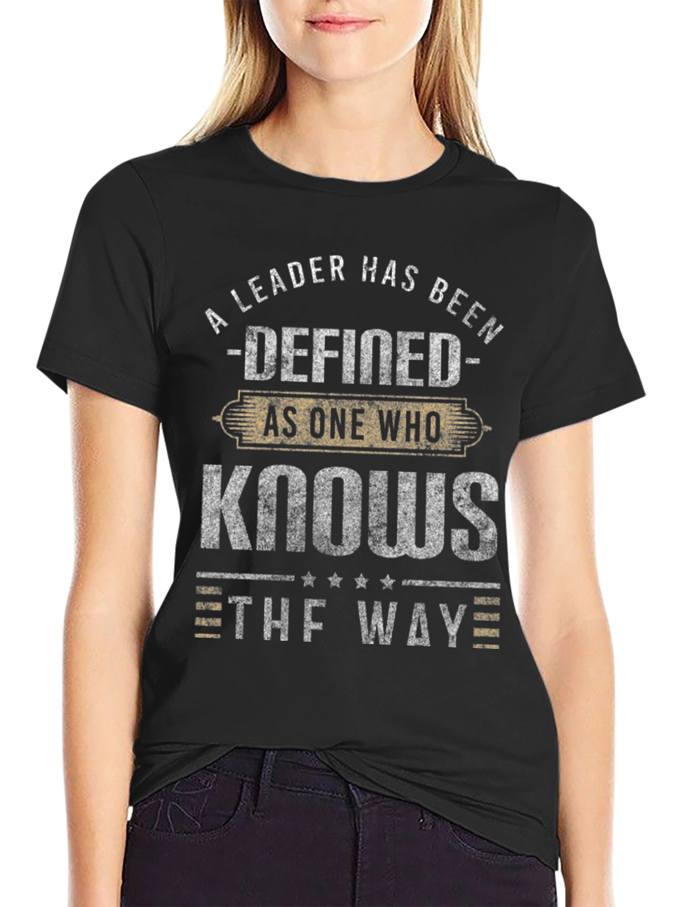 Leadership Definition Graphic Tee - Black