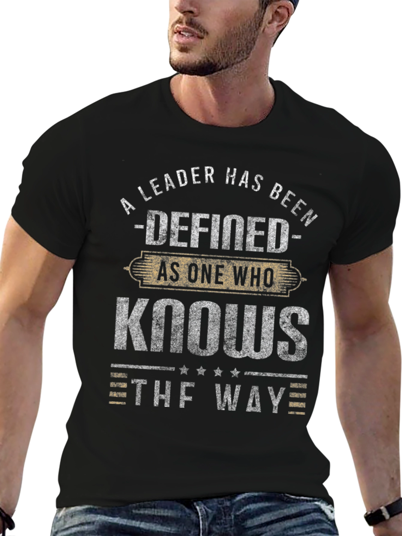 Leadership Definition Graphic Tee - Black