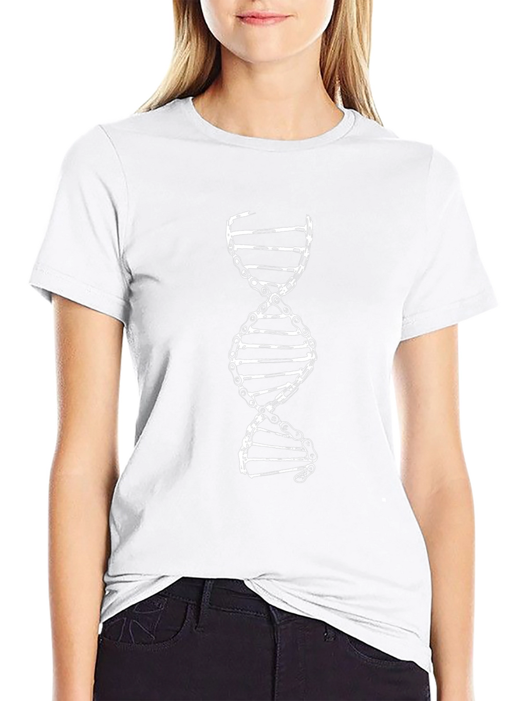 DNA Chain T-Shirt - Black Graphic Tee