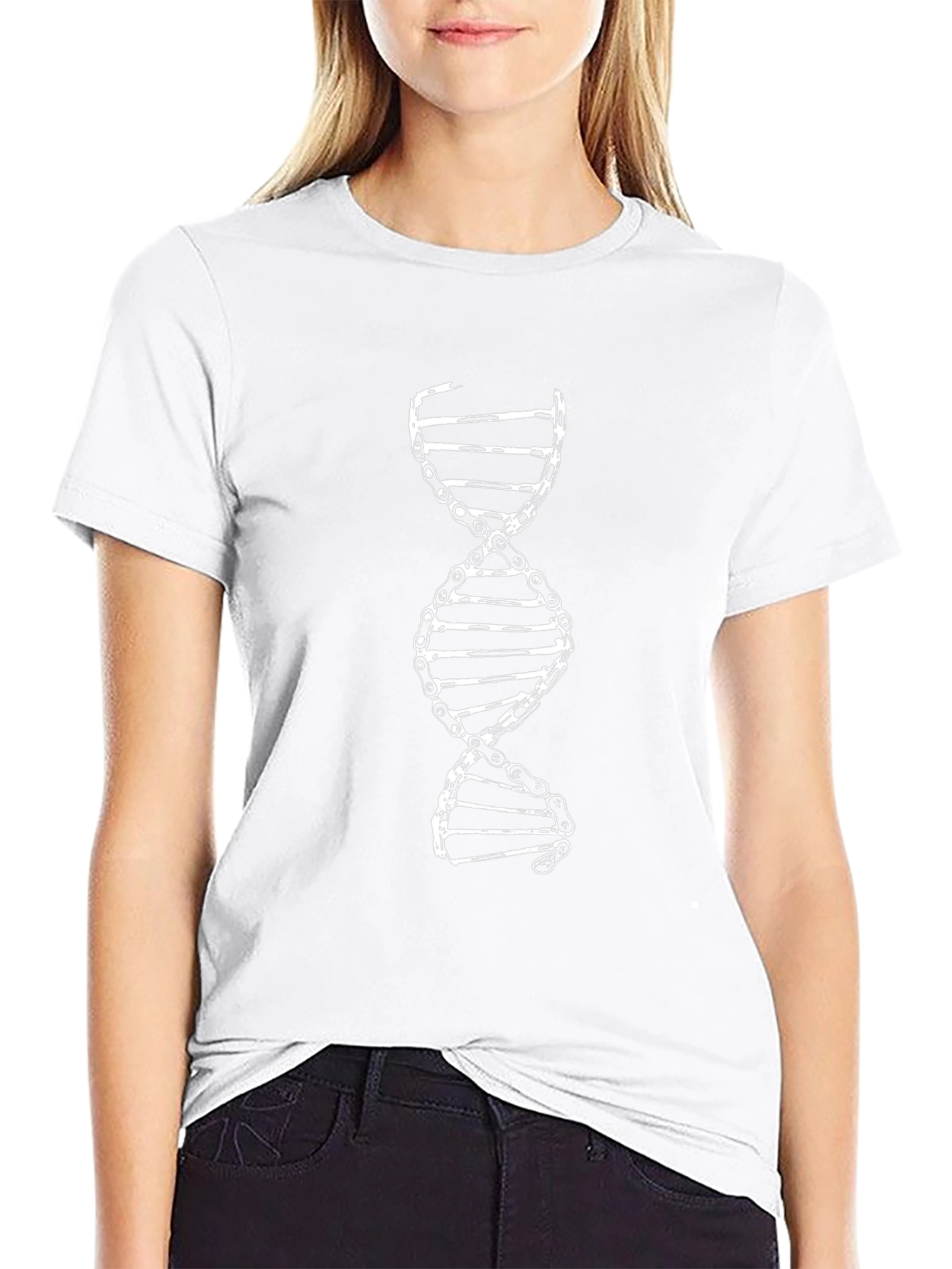 DNA Chain T-Shirt - Black Graphic Tee