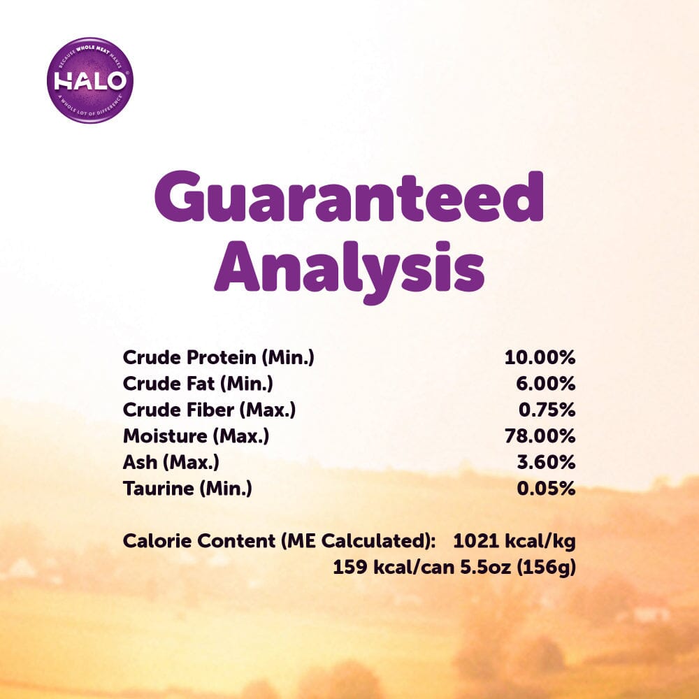 Halo Grain Free Indoor Cat Whitefish Pate Canned Cat Food
