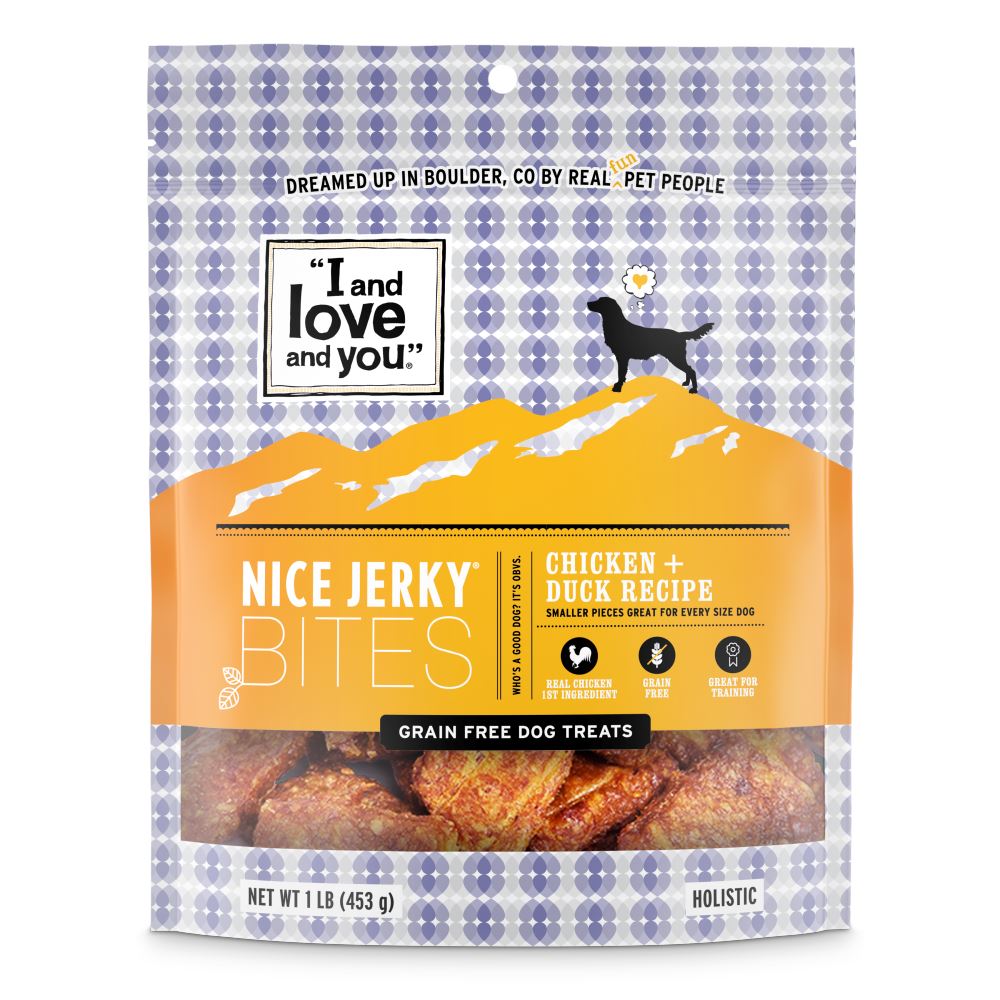 I And Love And You Nice Jerky Grain Free Chicken & Duck Dog Treats