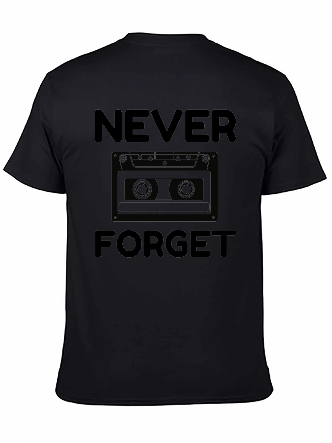 Retro Cassette Tape Never Forget Graphic T-Shirt