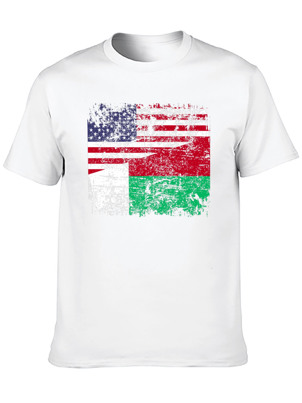 US Madagascar Flag T-Shirt - Patriotic Design