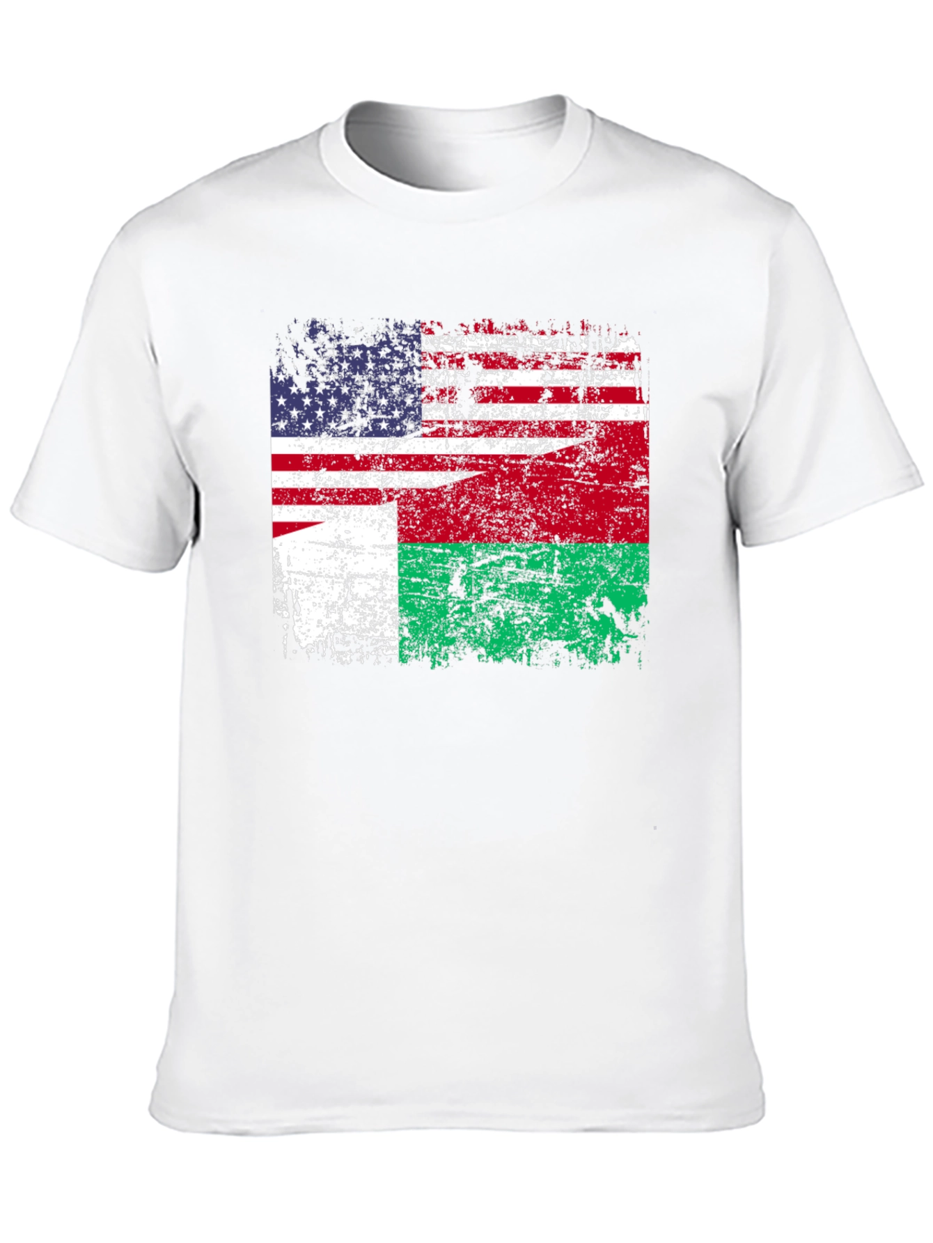 US Madagascar Flag T-Shirt - Patriotic Design