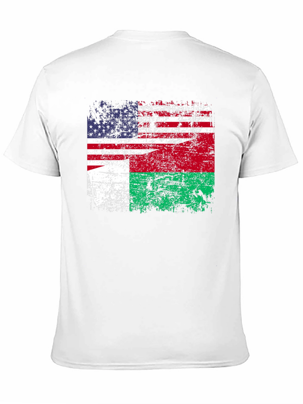 US Madagascar Flag T-Shirt - Patriotic Design