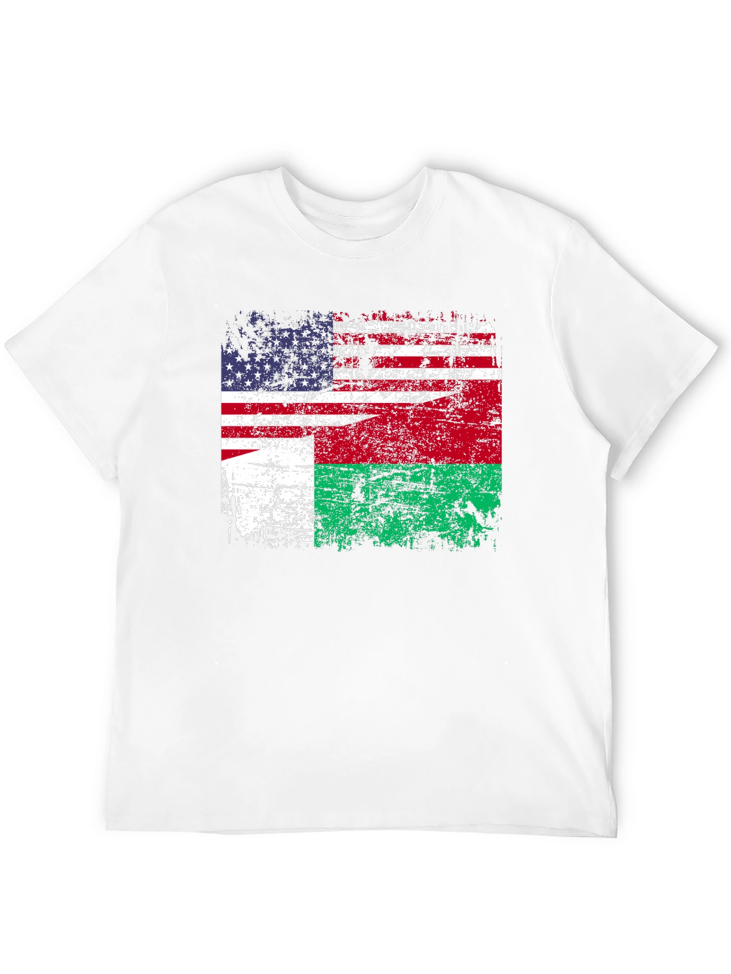 US Madagascar Flag T-Shirt - Patriotic Design