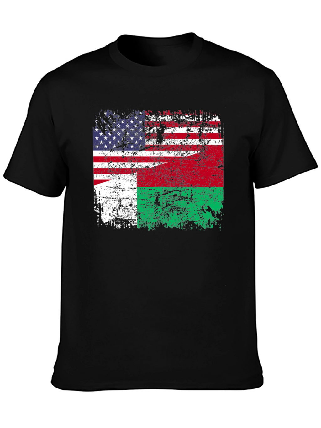 US Madagascar Flag T-Shirt - Patriotic Design