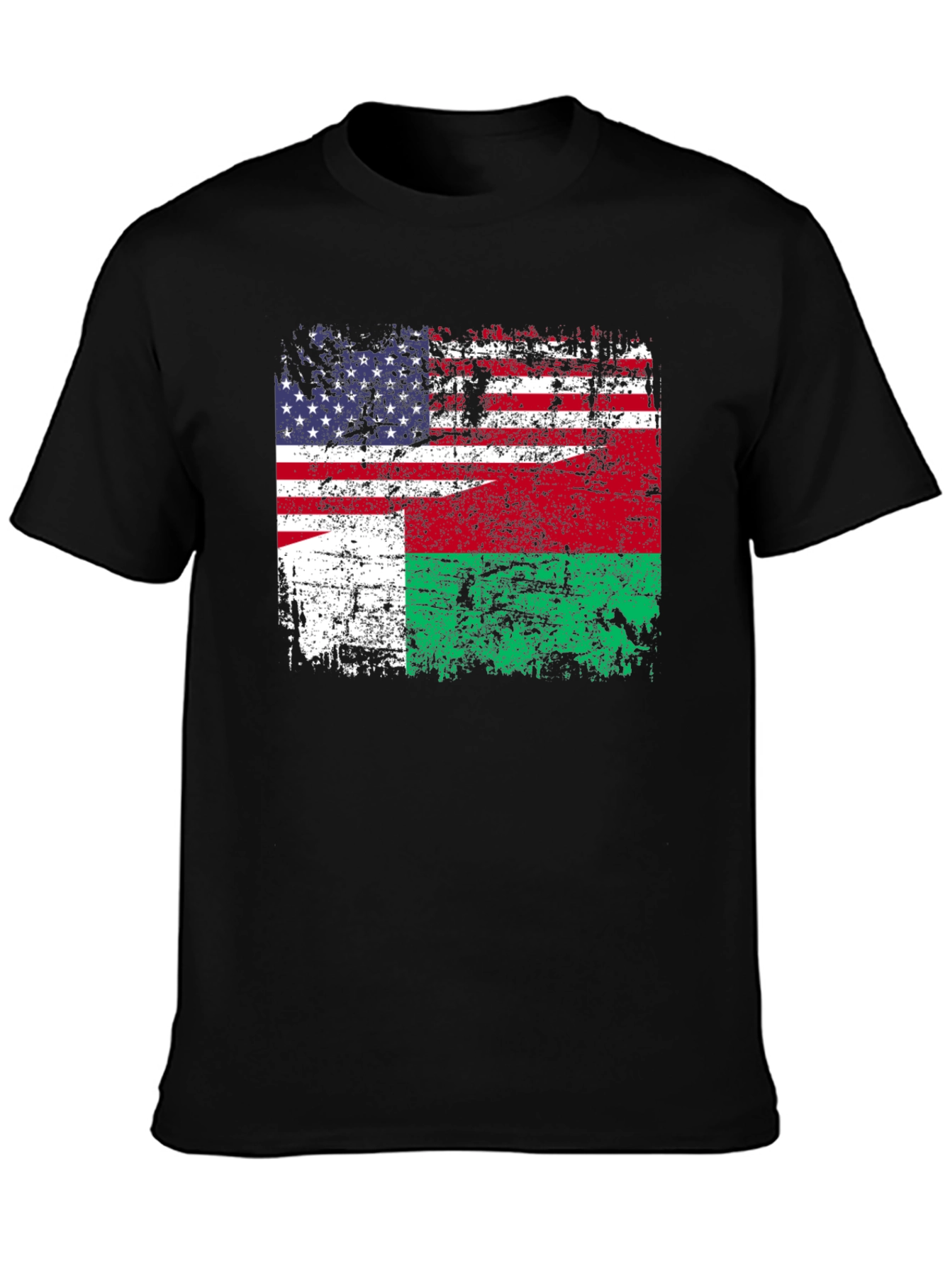 US Madagascar Flag T-Shirt - Patriotic Design