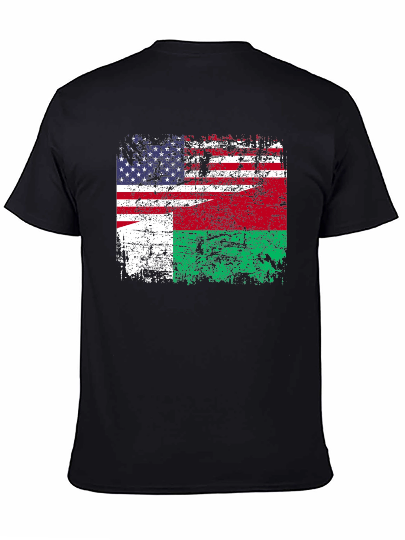 US Madagascar Flag T-Shirt - Patriotic Design