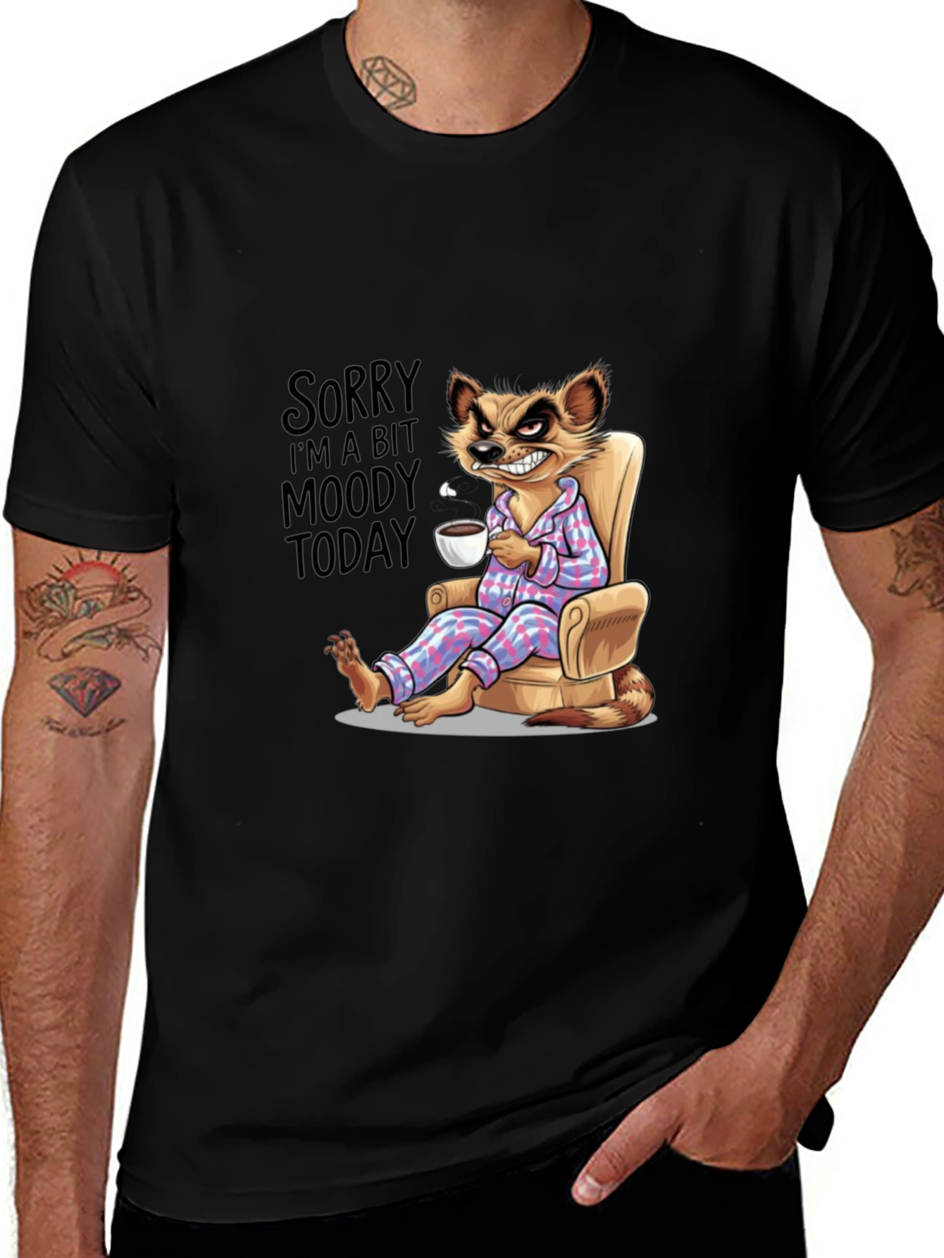 Moody Meerkat T-Shirt - Funny Novelty Tee