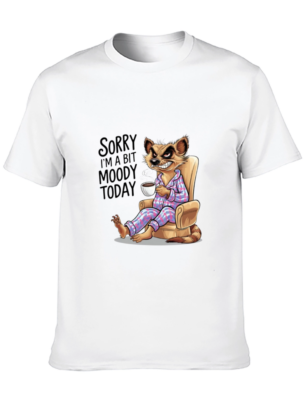 Moody Meerkat T-Shirt - Funny Novelty Tee