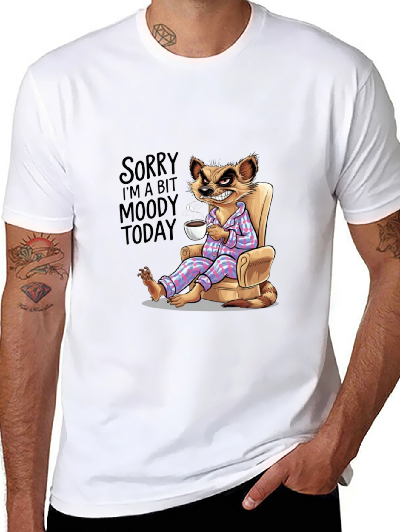 Moody Meerkat T-Shirt - Funny Novelty Tee