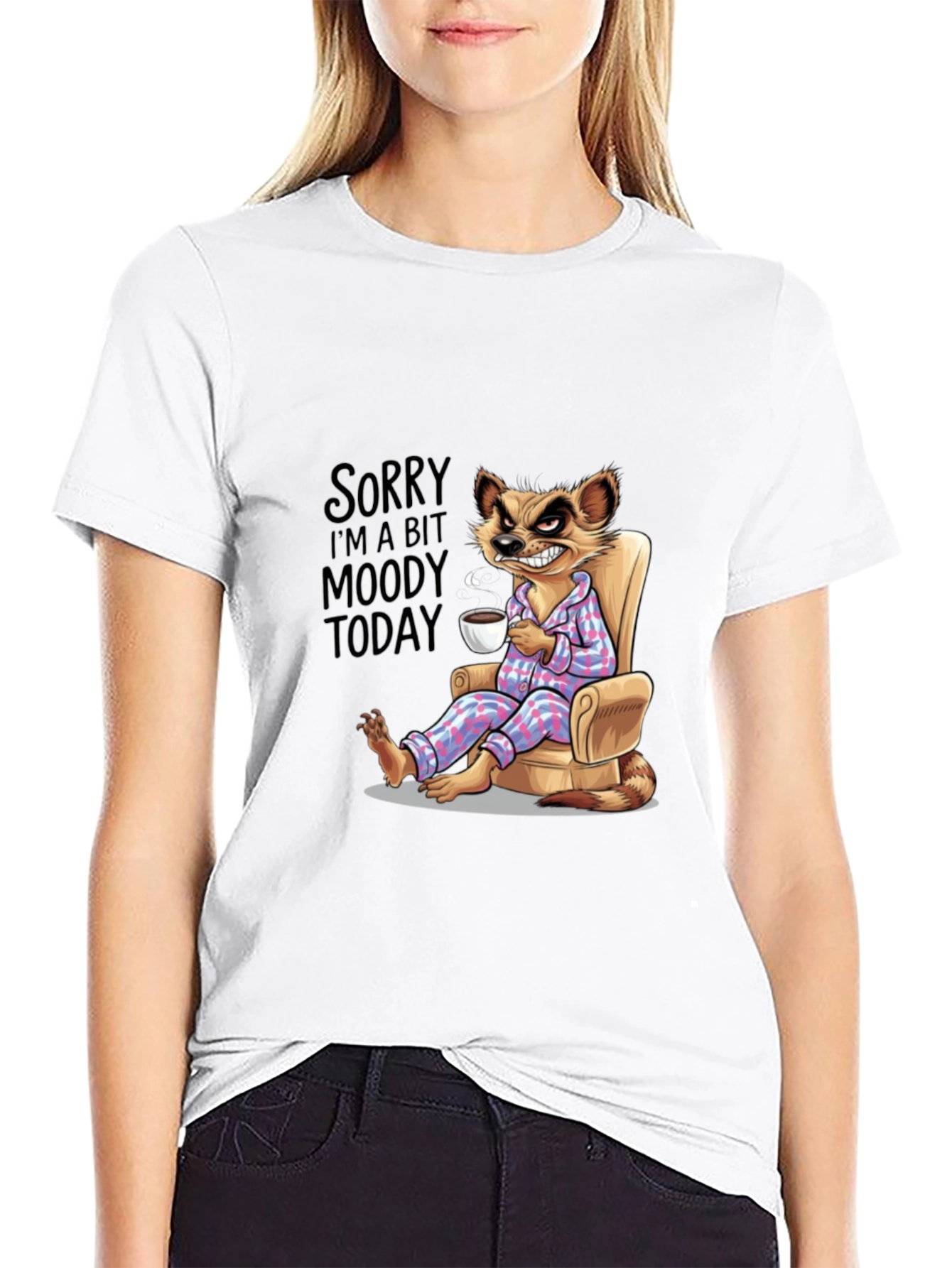 Moody Meerkat T-Shirt - Funny Novelty Tee