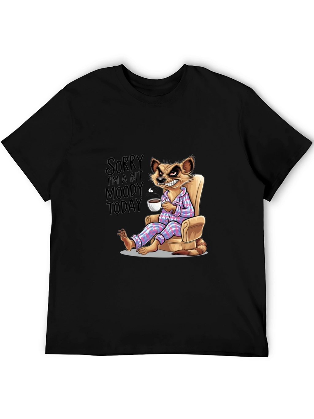 Moody Meerkat T-Shirt - Funny Novelty Tee
