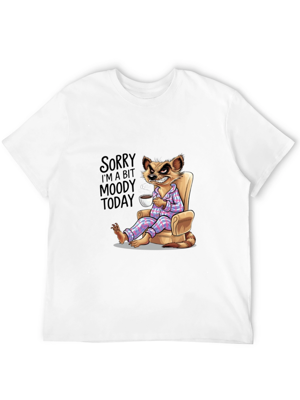 Moody Meerkat T-Shirt - Funny Novelty Tee