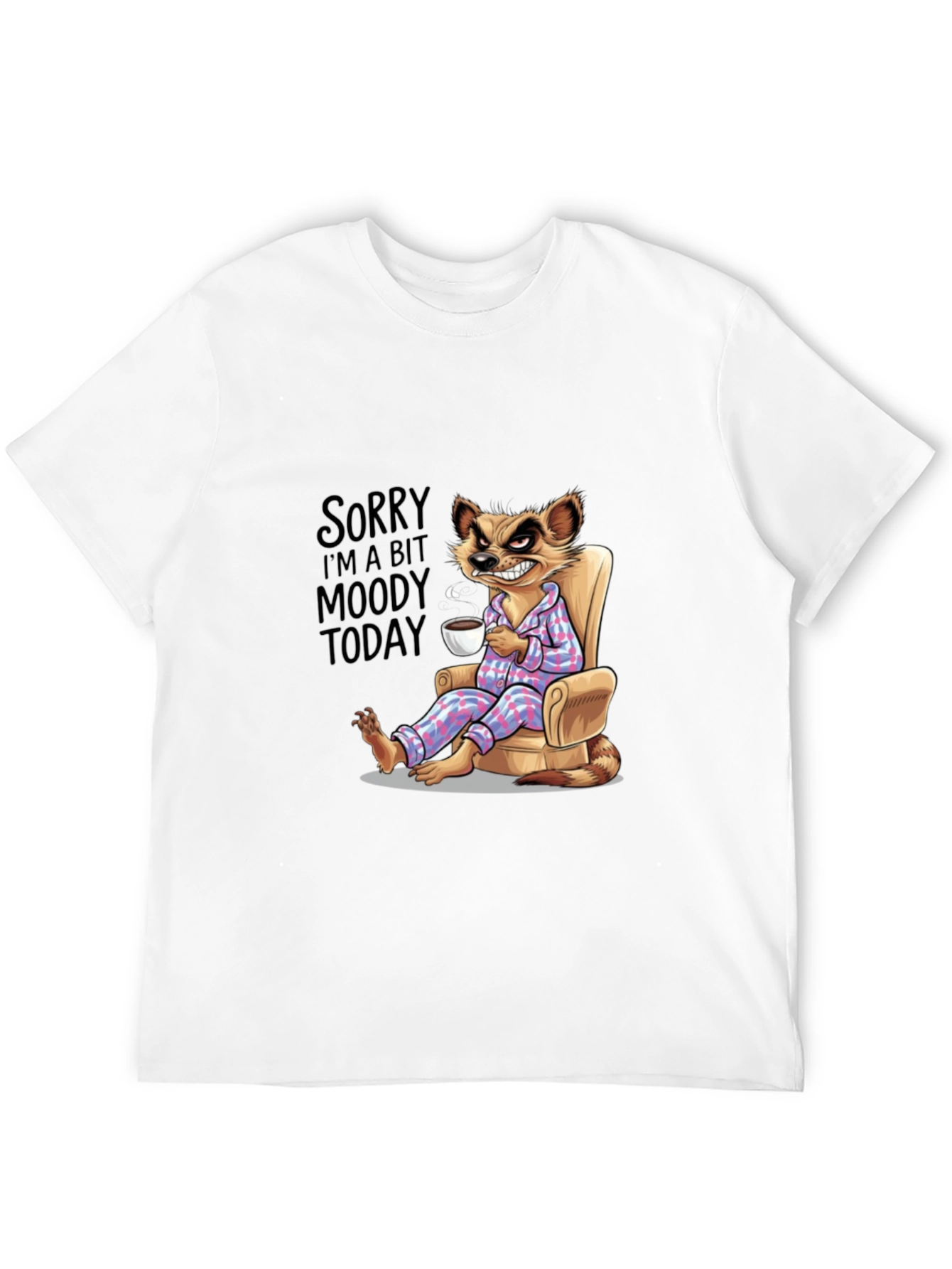 Moody Meerkat T-Shirt - Funny Novelty Tee