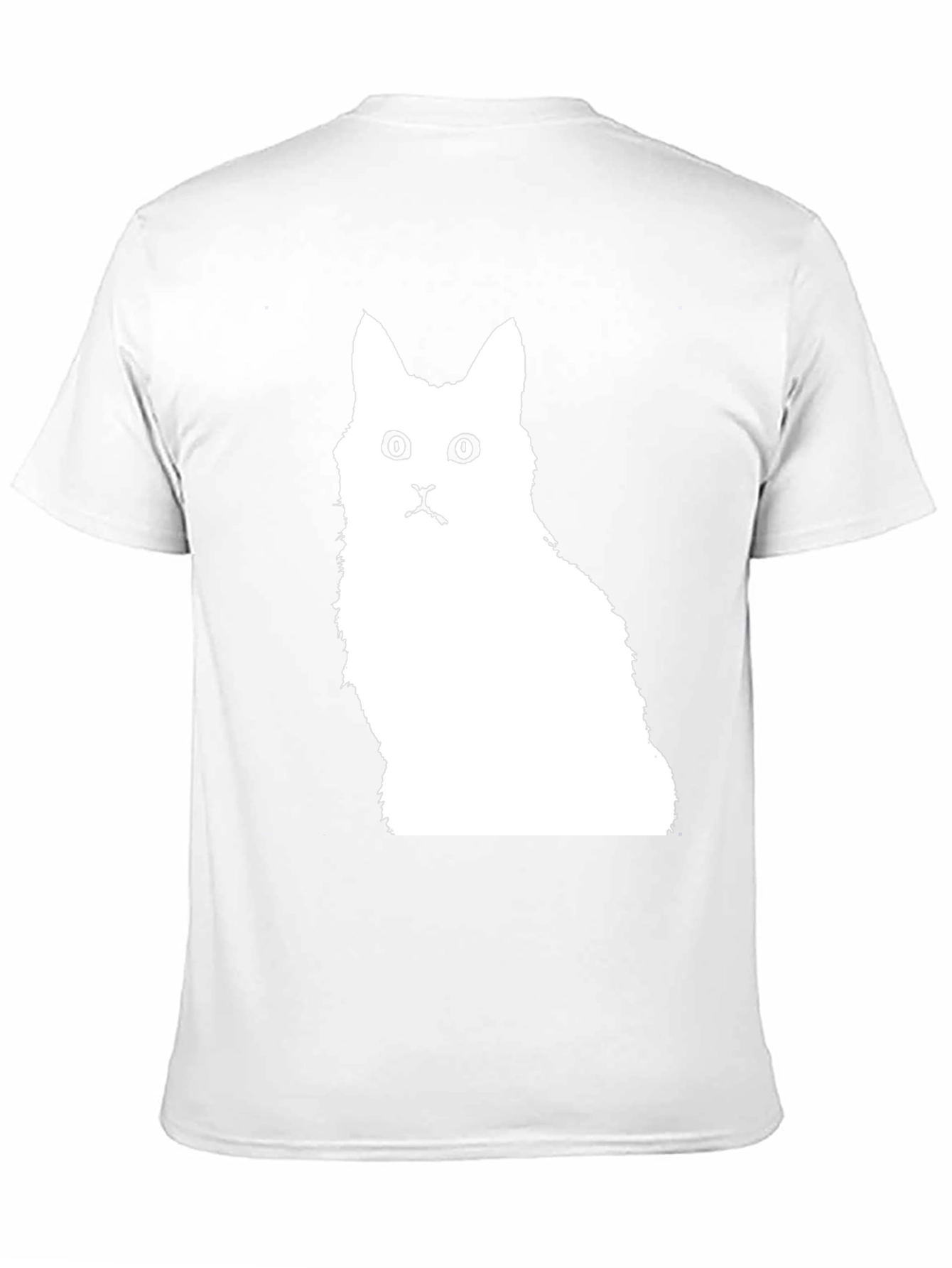 Cat Silhouette Black T-Shirt