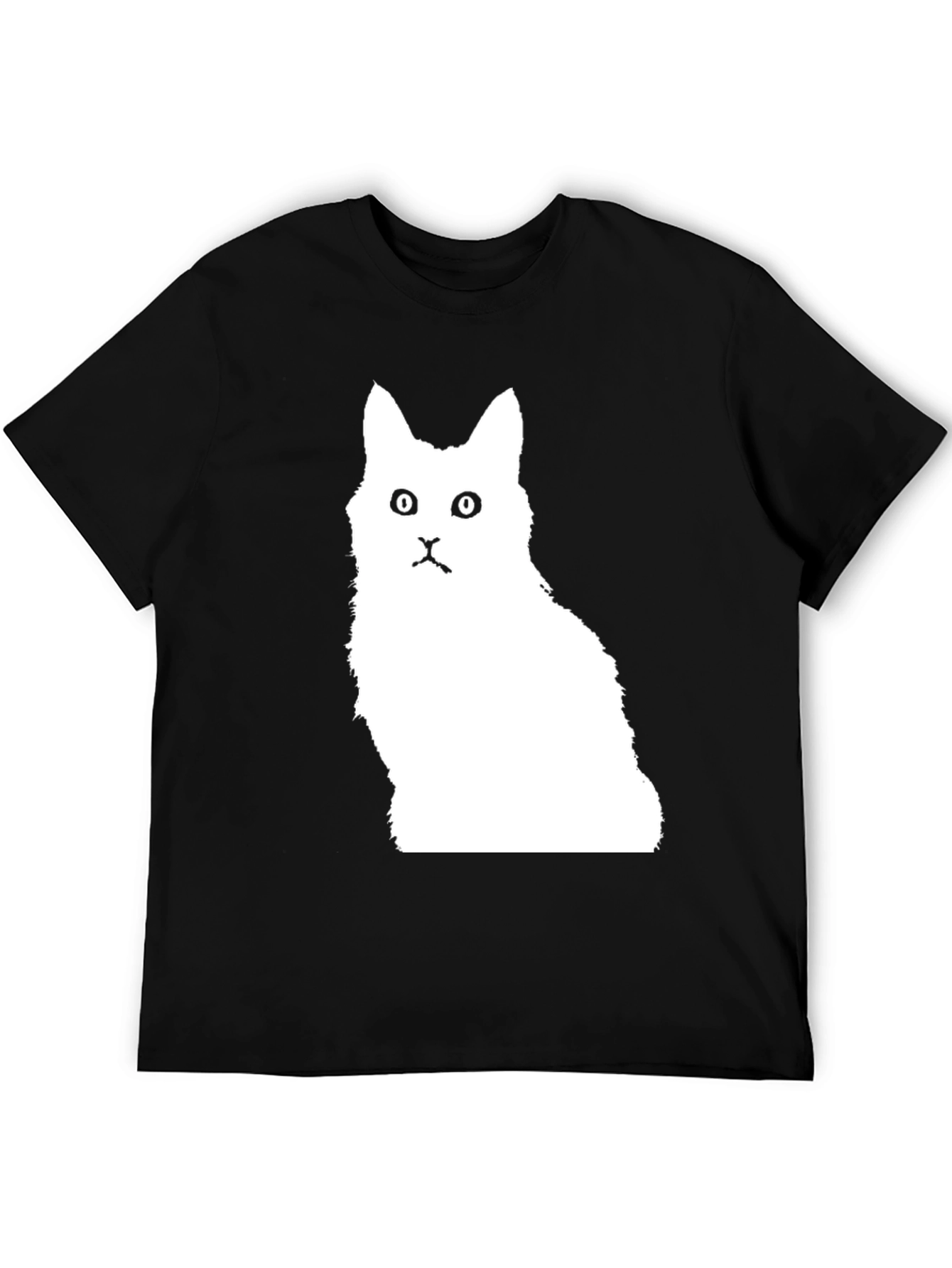 Cat Silhouette Black T-Shirt
