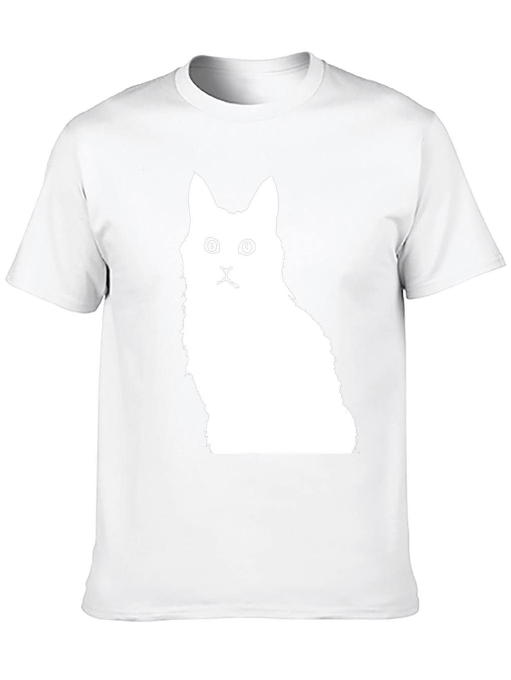 Cat Silhouette Black T-Shirt
