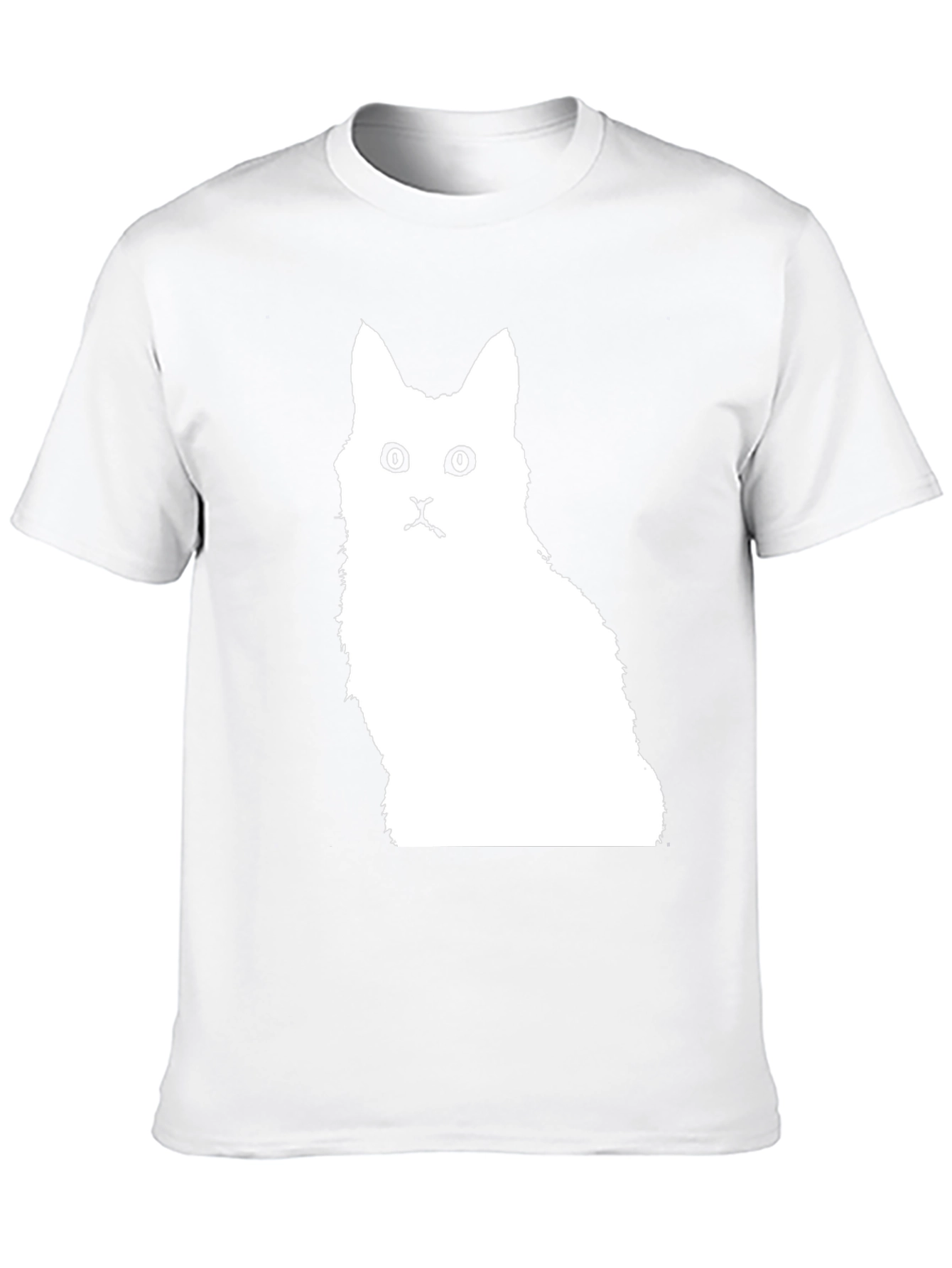Cat Silhouette Black T-Shirt
