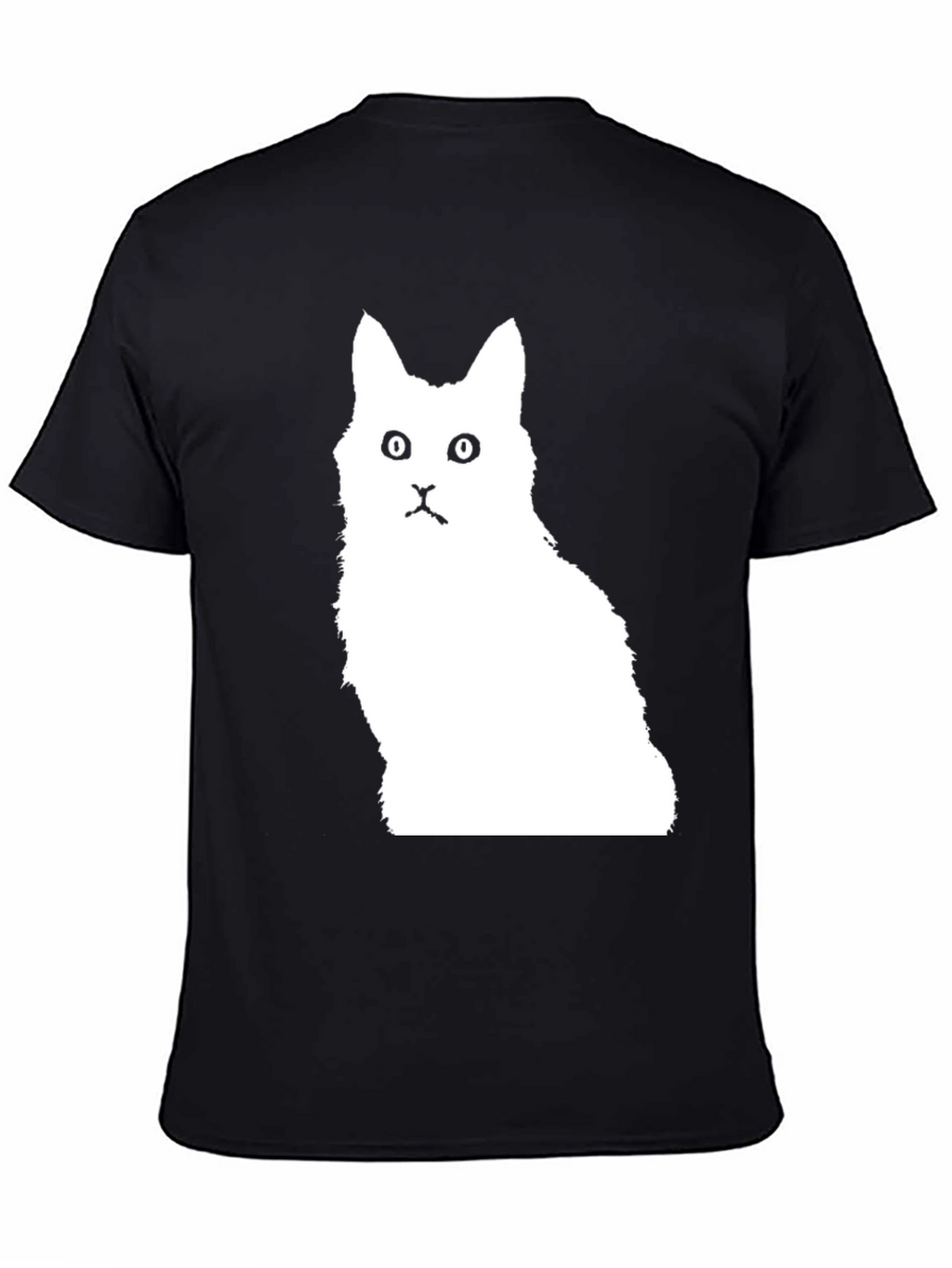Cat Silhouette Black T-Shirt