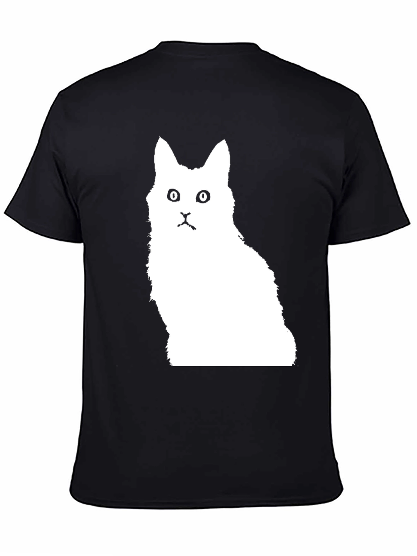 Cat Silhouette Black T-Shirt