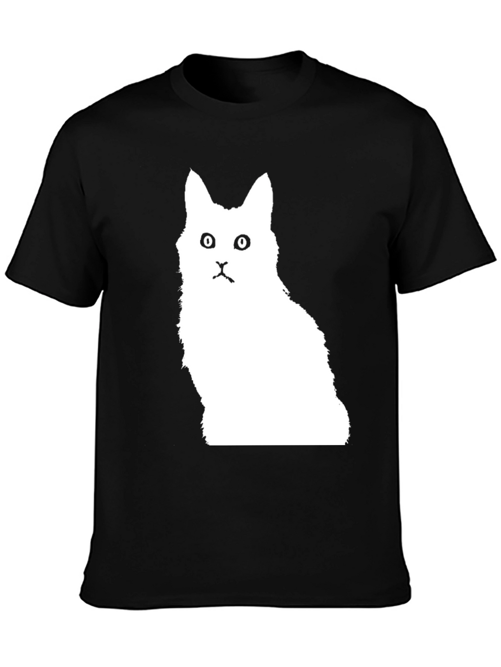 Cat Silhouette Black T-Shirt