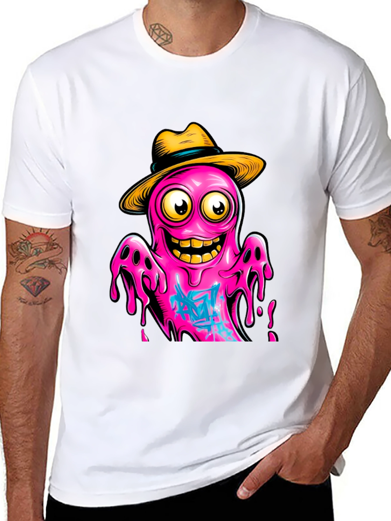 Cartoon Octopus T-Shirt - Funky Graphic Tee