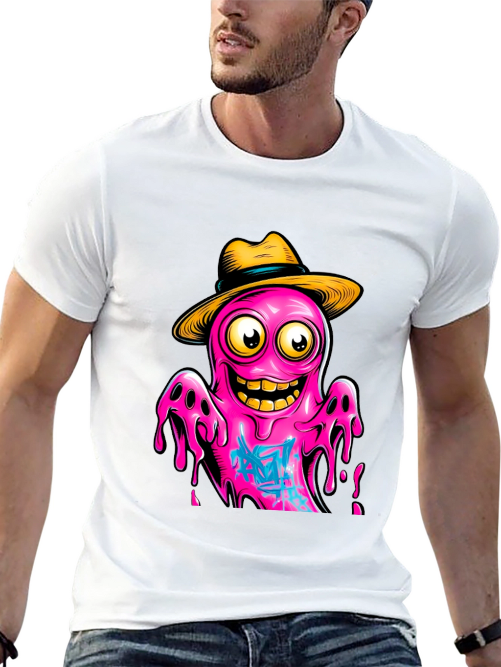 Cartoon Octopus T-Shirt - Funky Graphic Tee
