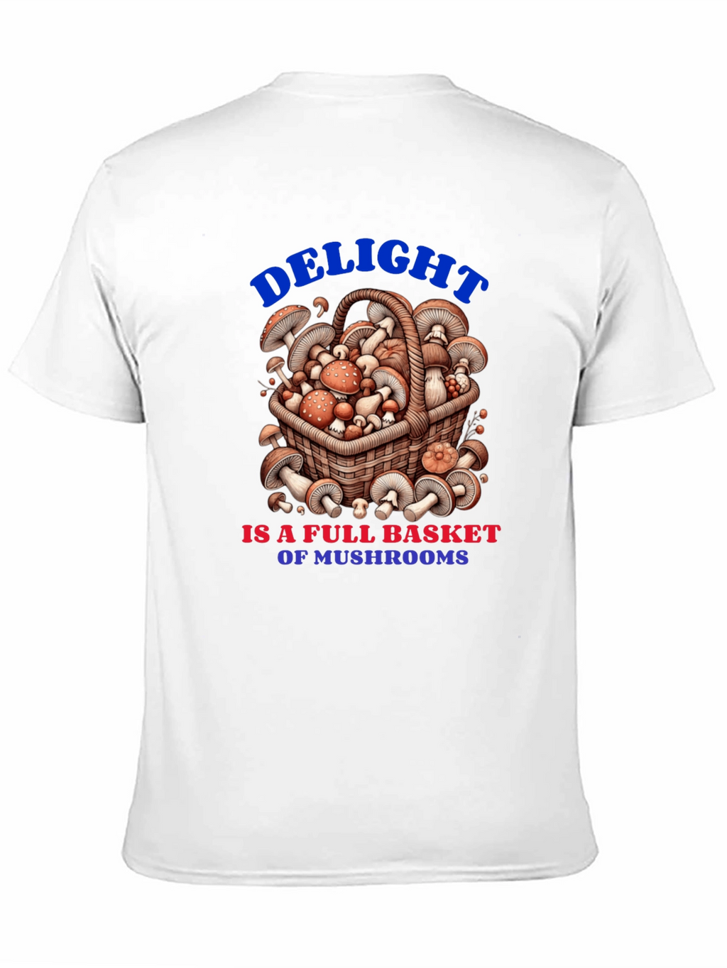 Mushroom Basket Graphic Tee - Delightful Design