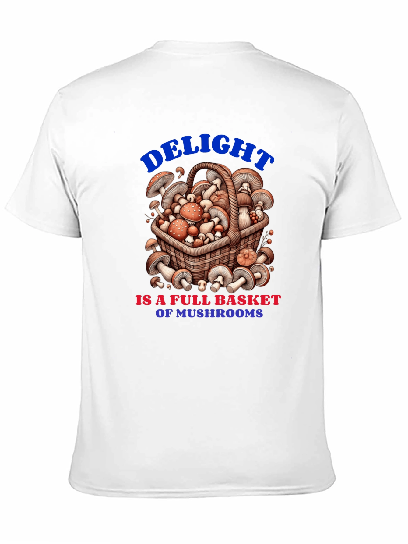 Mushroom Basket Graphic Tee - Delightful Design