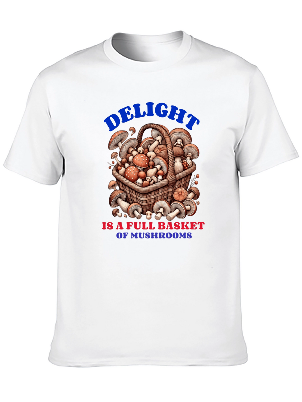 Mushroom Basket Graphic Tee - Delightful Design