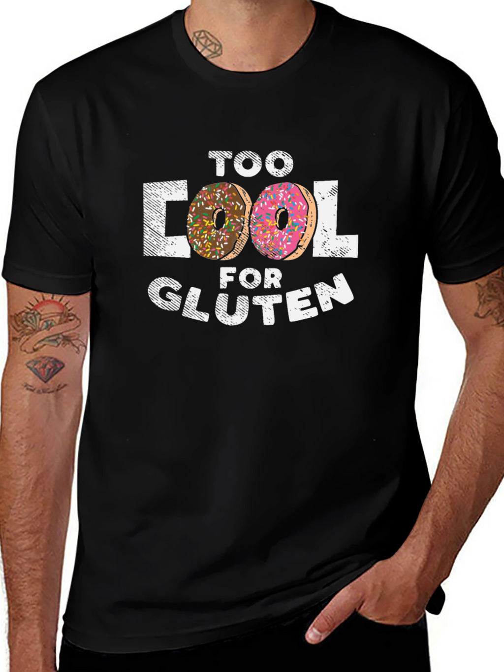 Too Cool For Gluten Donut T-Shirt
