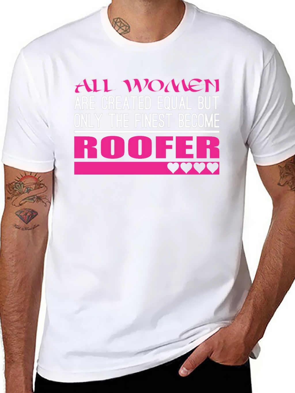 Finest Women Roofer T-Shirt - Black