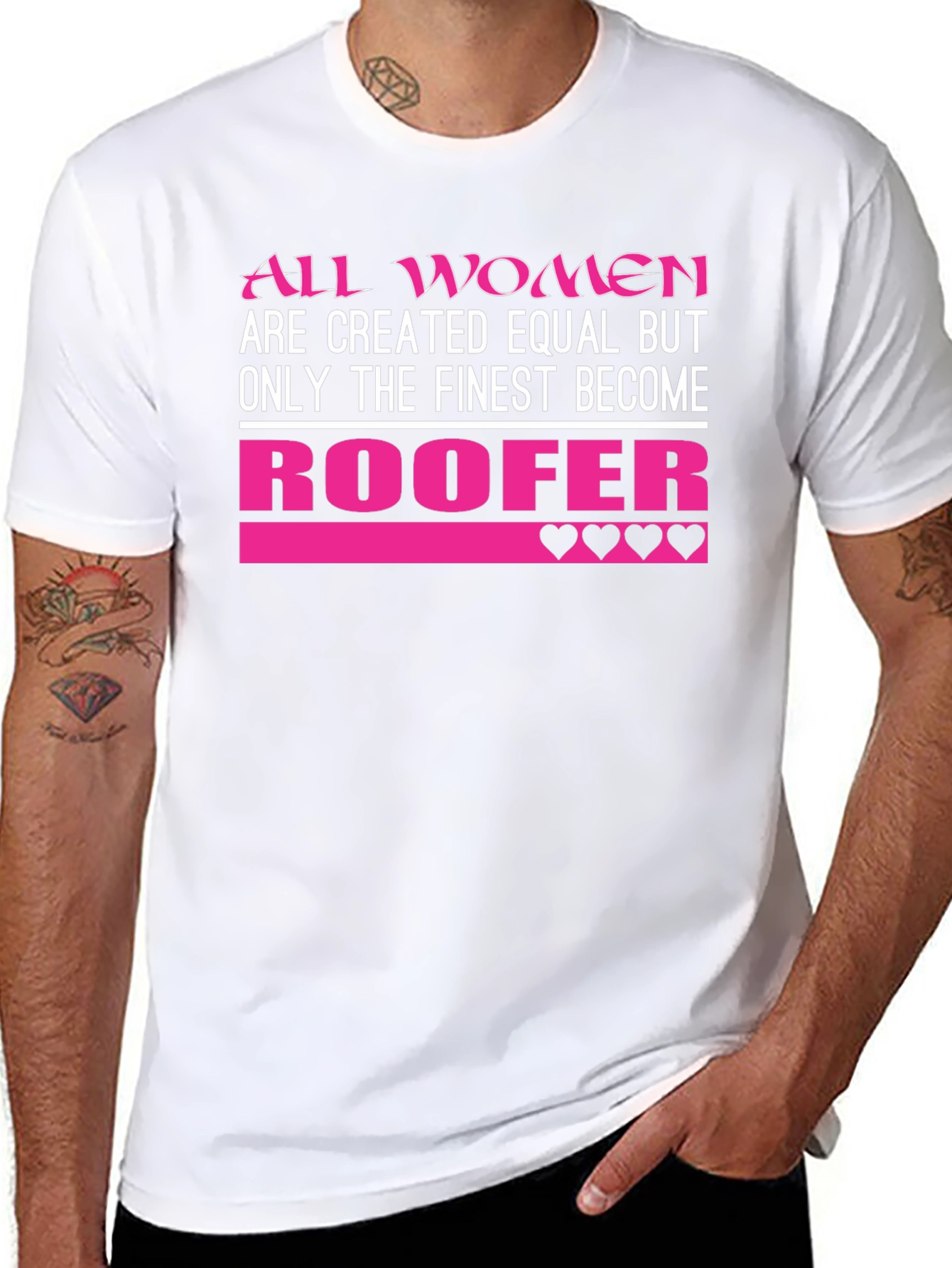 Finest Women Roofer T-Shirt - Black