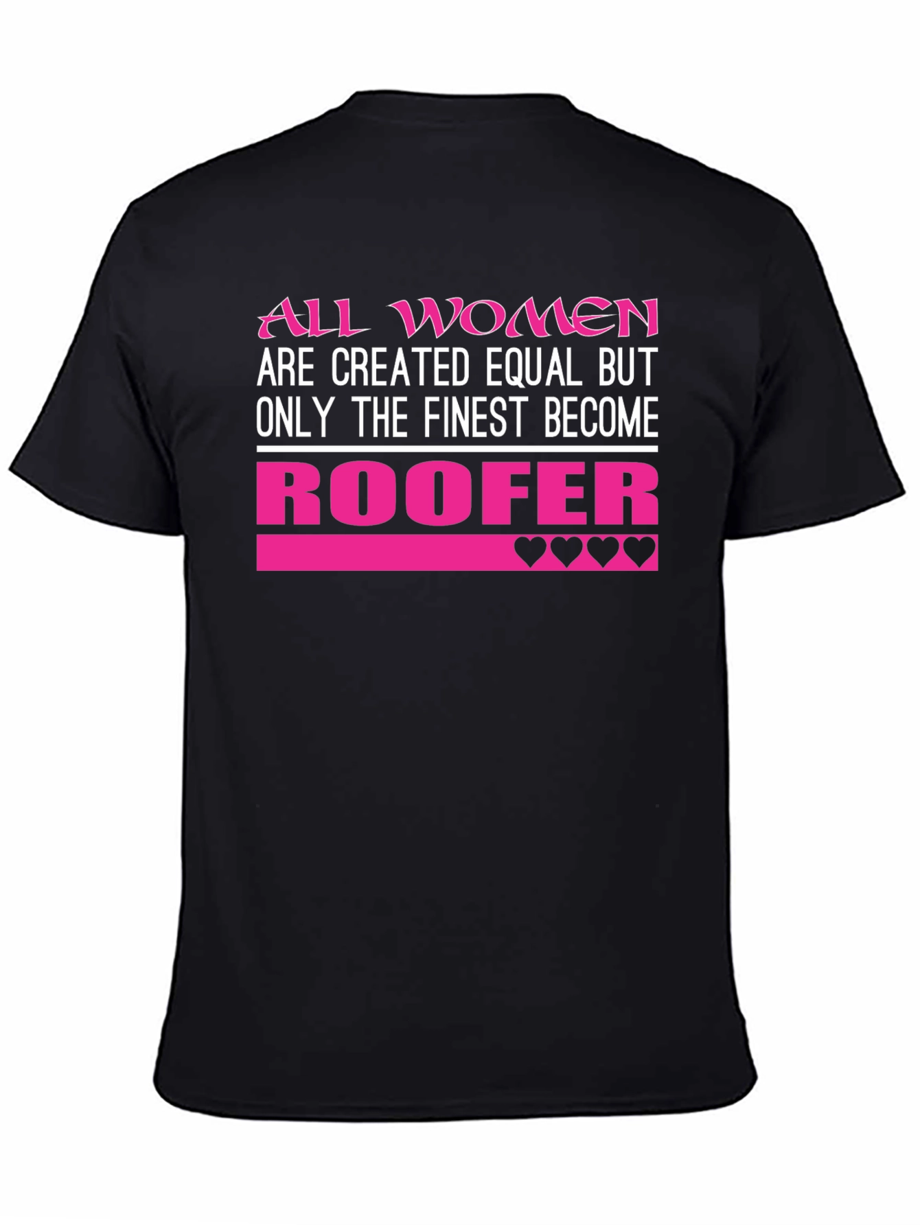 Finest Women Roofer T-Shirt - Black
