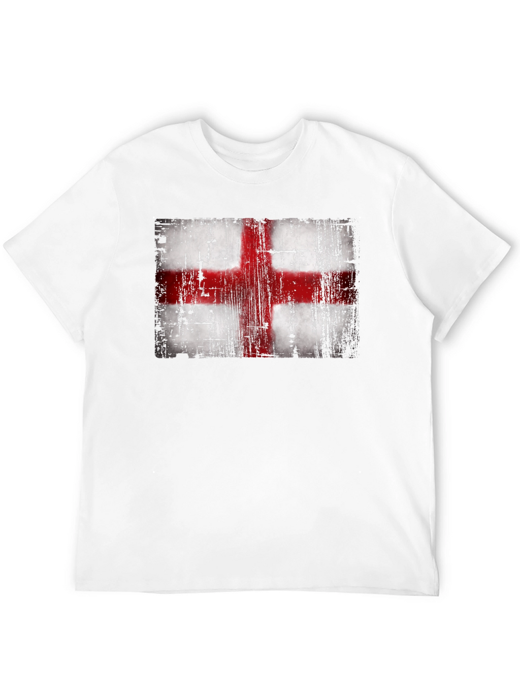 England Flag T-Shirt - Distressed Look
