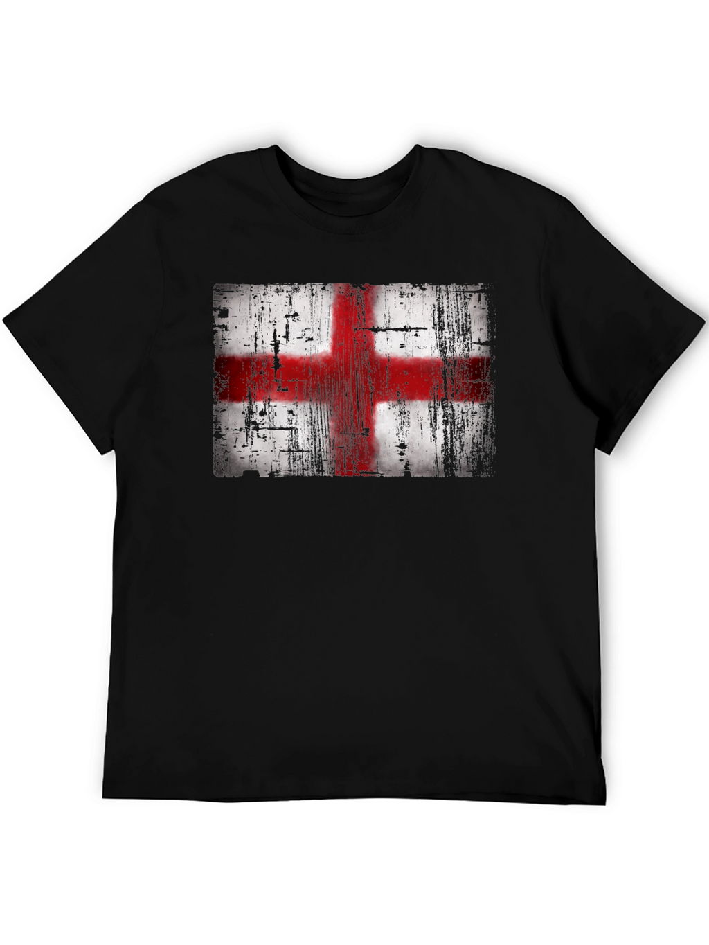 England Flag T-Shirt - Distressed Look