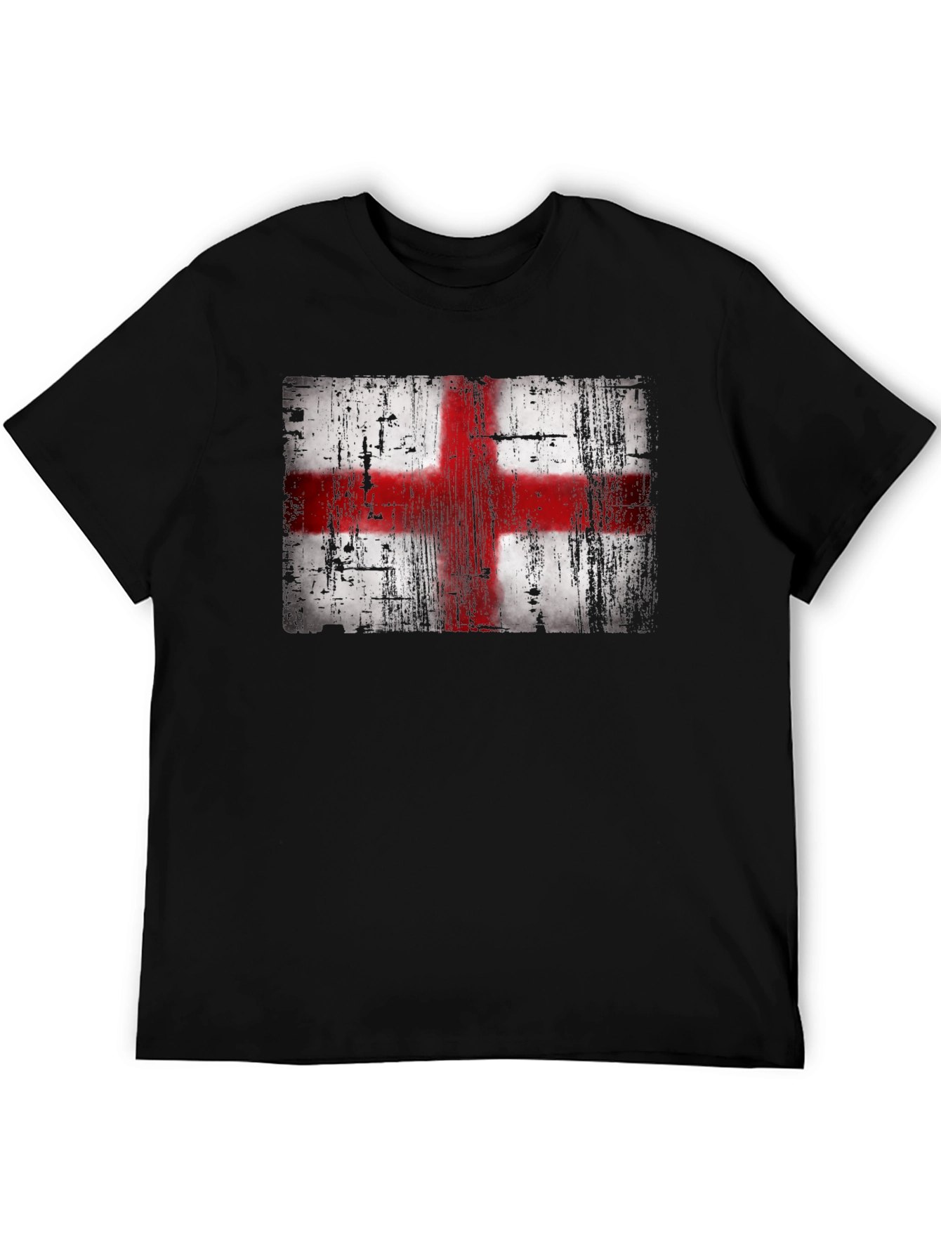 England Flag T-Shirt - Distressed Look