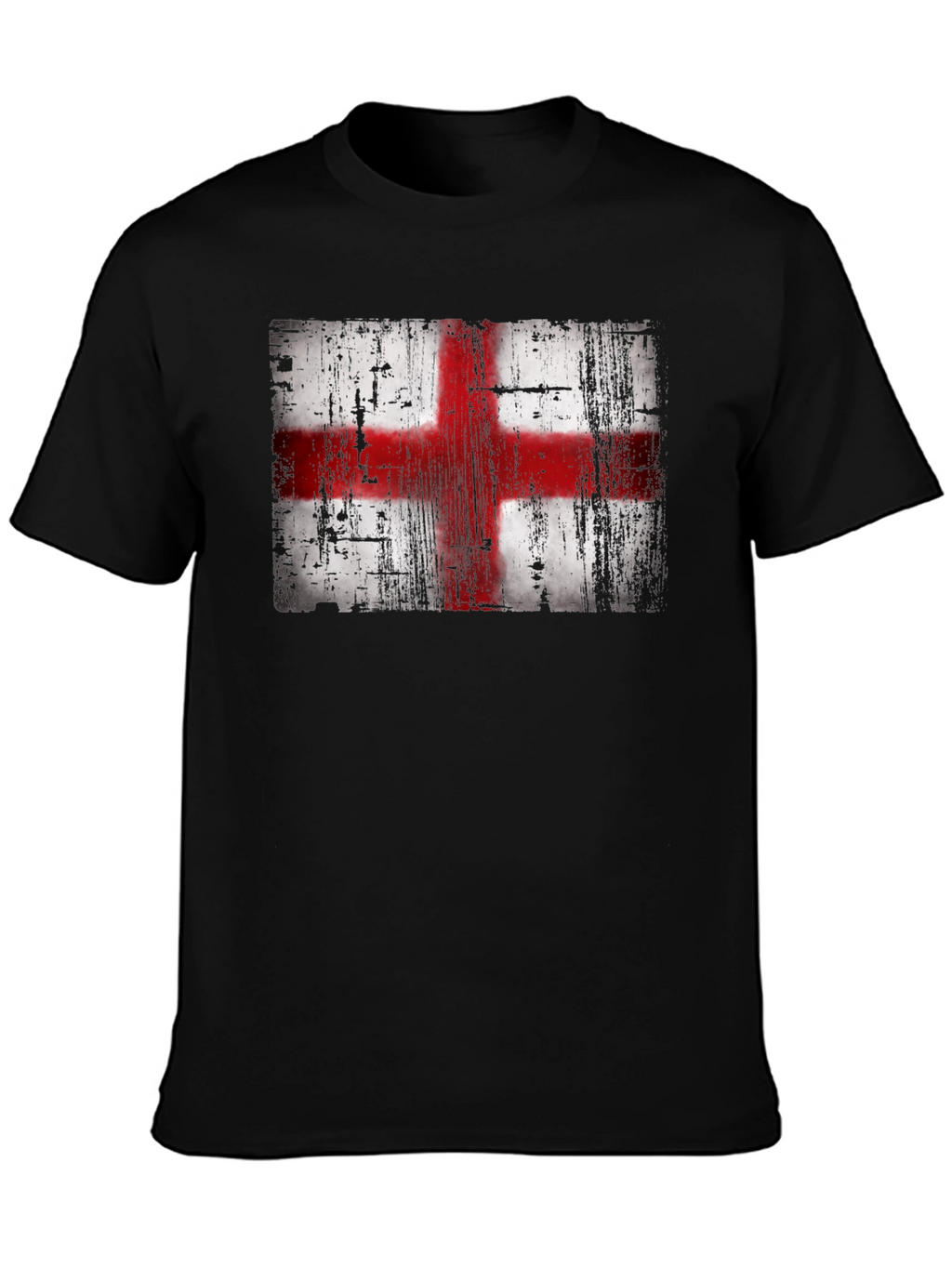 England Flag T-Shirt - Distressed Look