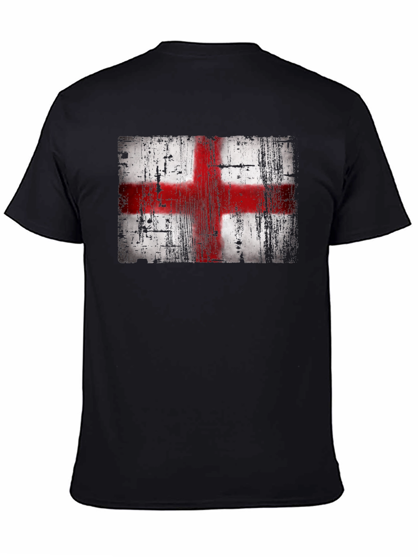 England Flag T-Shirt - Distressed Look