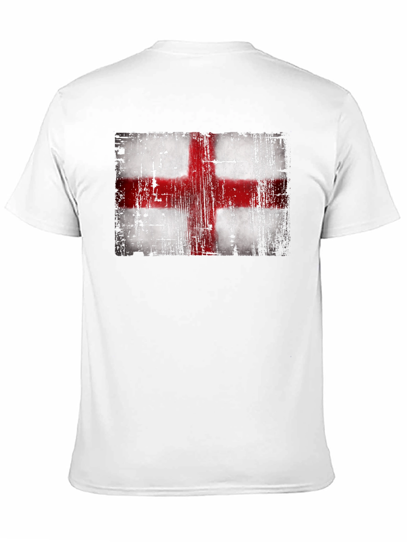 England Flag T-Shirt - Distressed Look