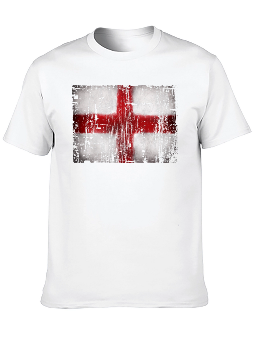 England Flag T-Shirt - Distressed Look