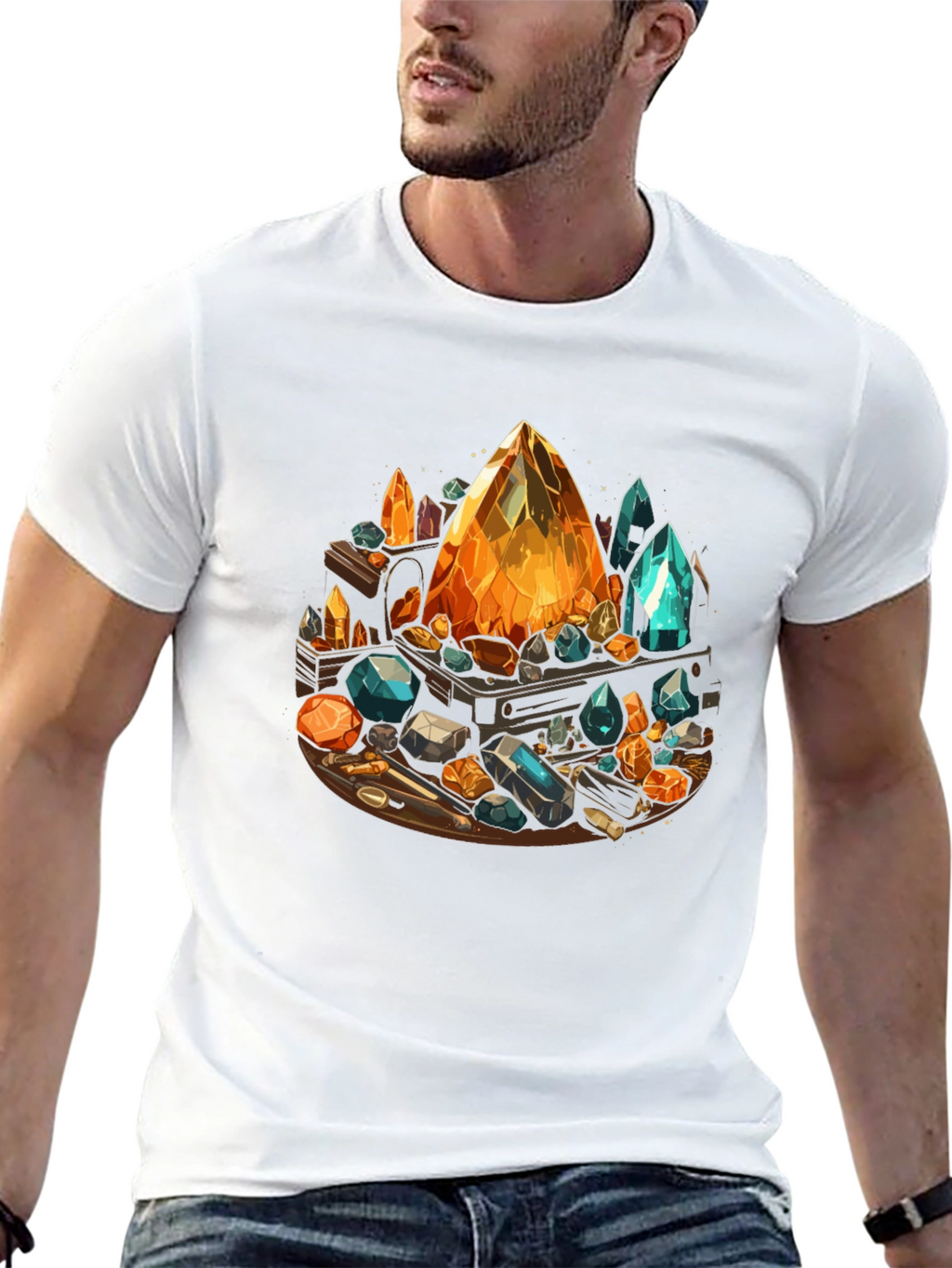 Gemstone T-Shirt: Crystal Collection Design