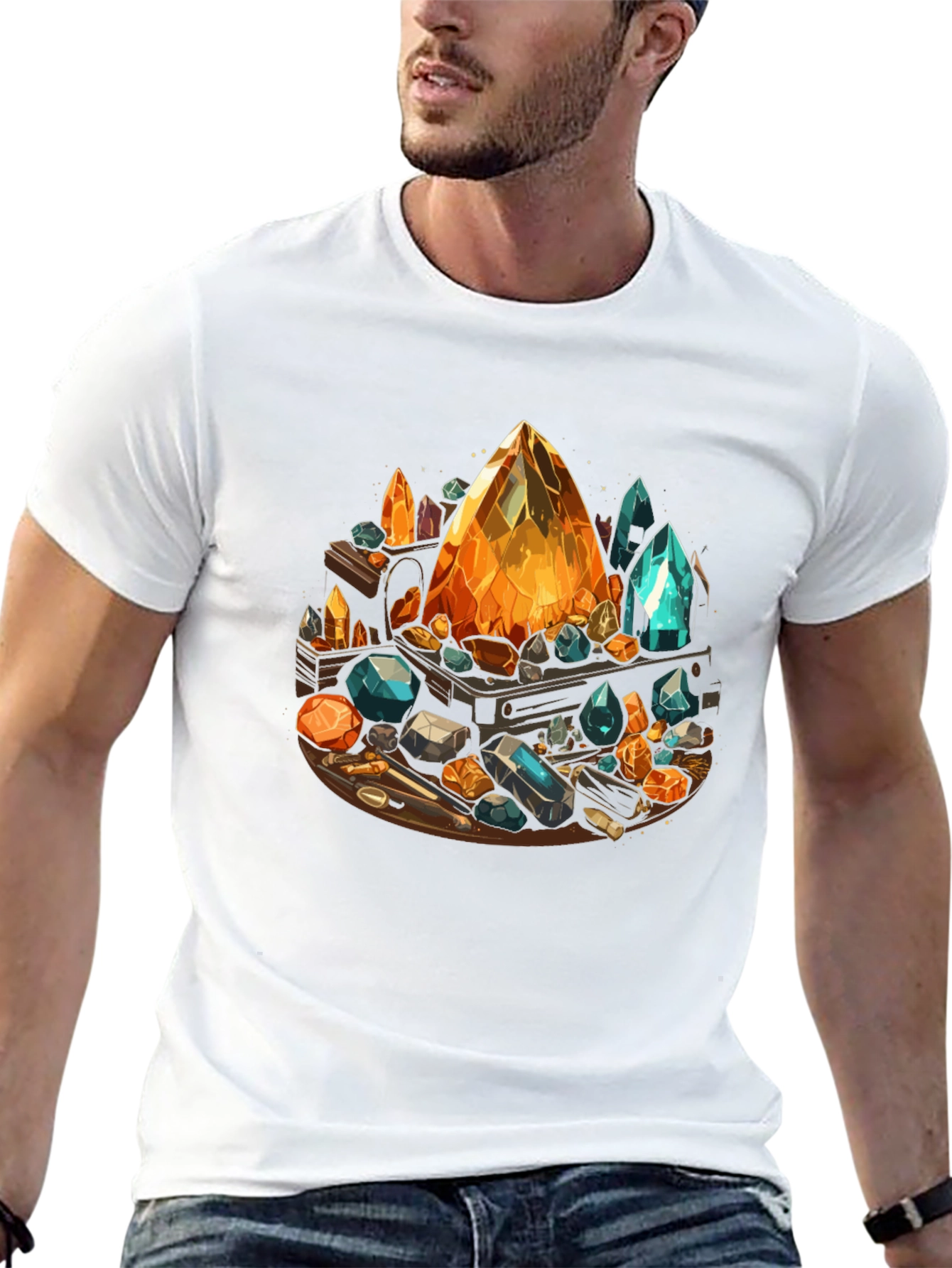 Gemstone T-Shirt: Crystal Collection Design