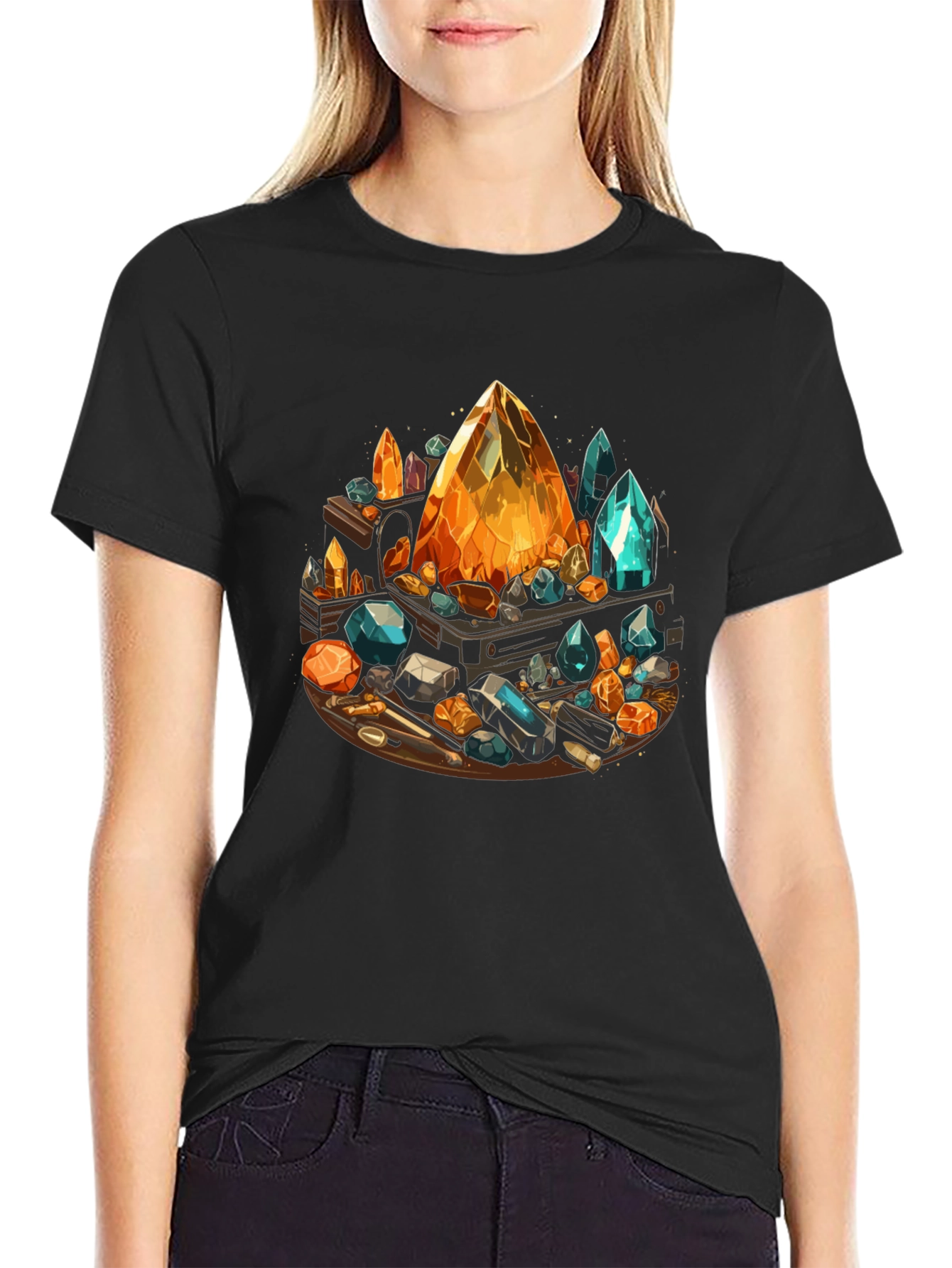 Gemstone T-Shirt: Crystal Collection Design